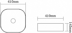 SantiLine Раковина накладная 41 SL-1106MB черная матовая – фотография-2